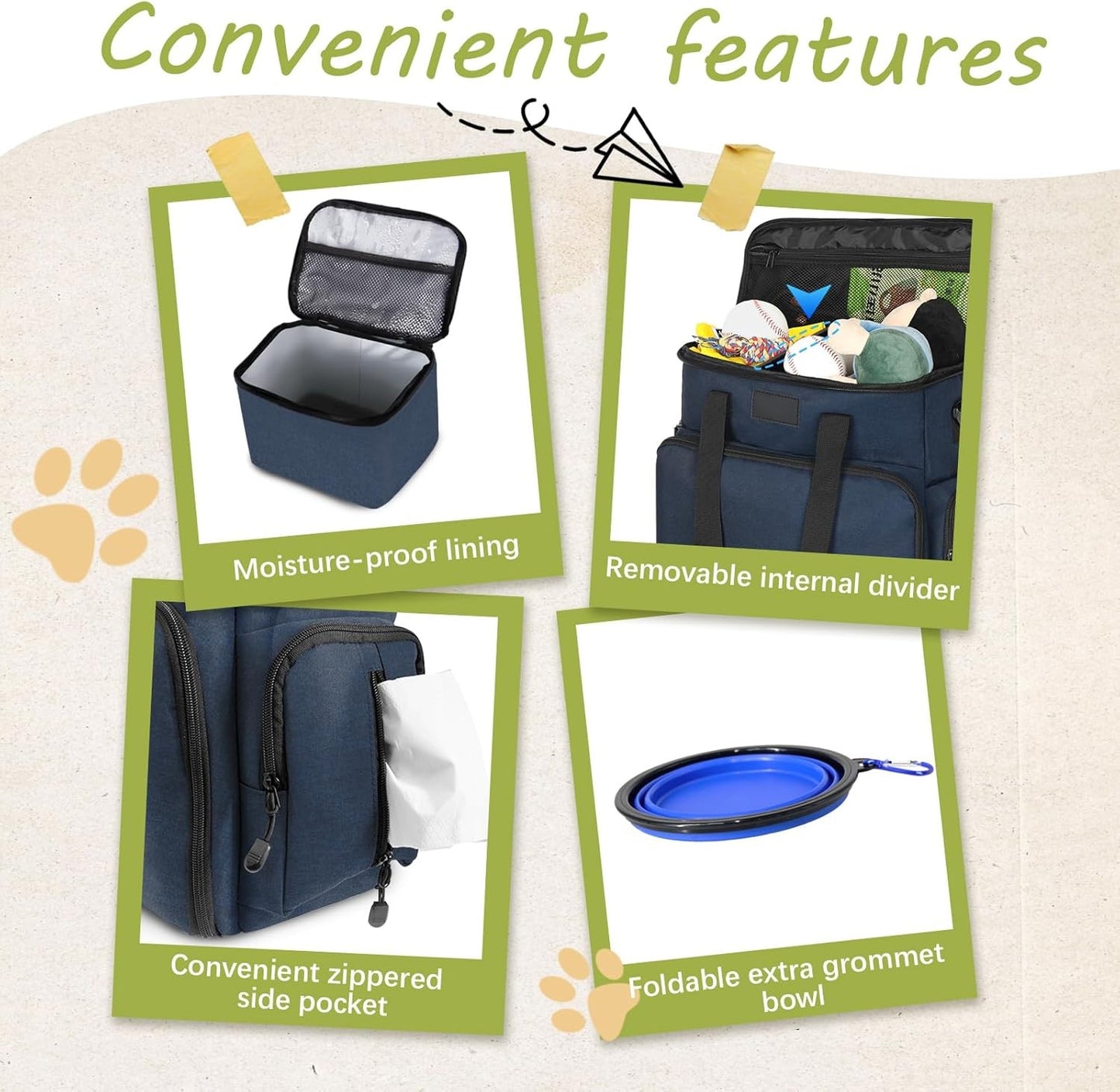 PawPack GoBag - Ultimate Pet Travel Tote (w/ accessories)