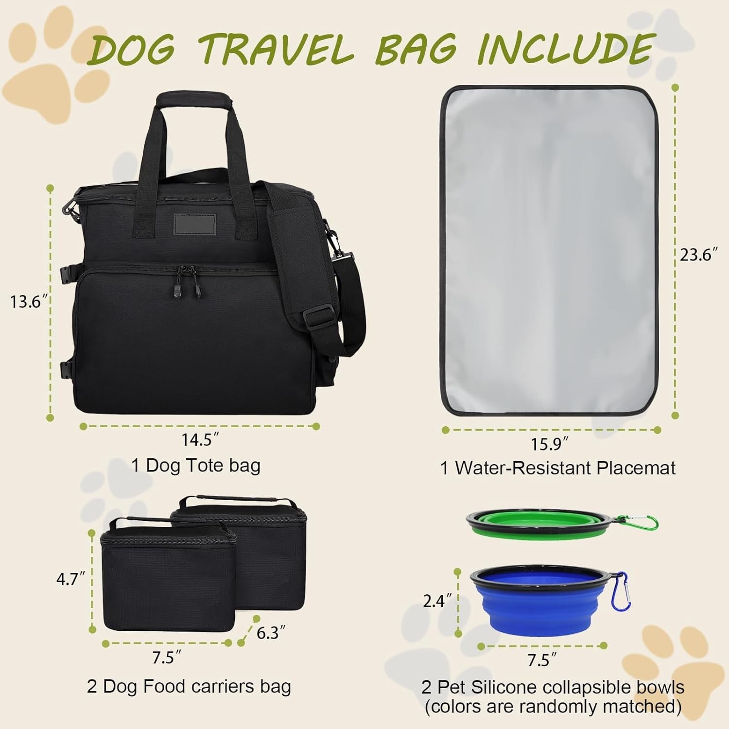 PawPack GoBag - Ultimate Pet Travel Tote (w/ accessories)
