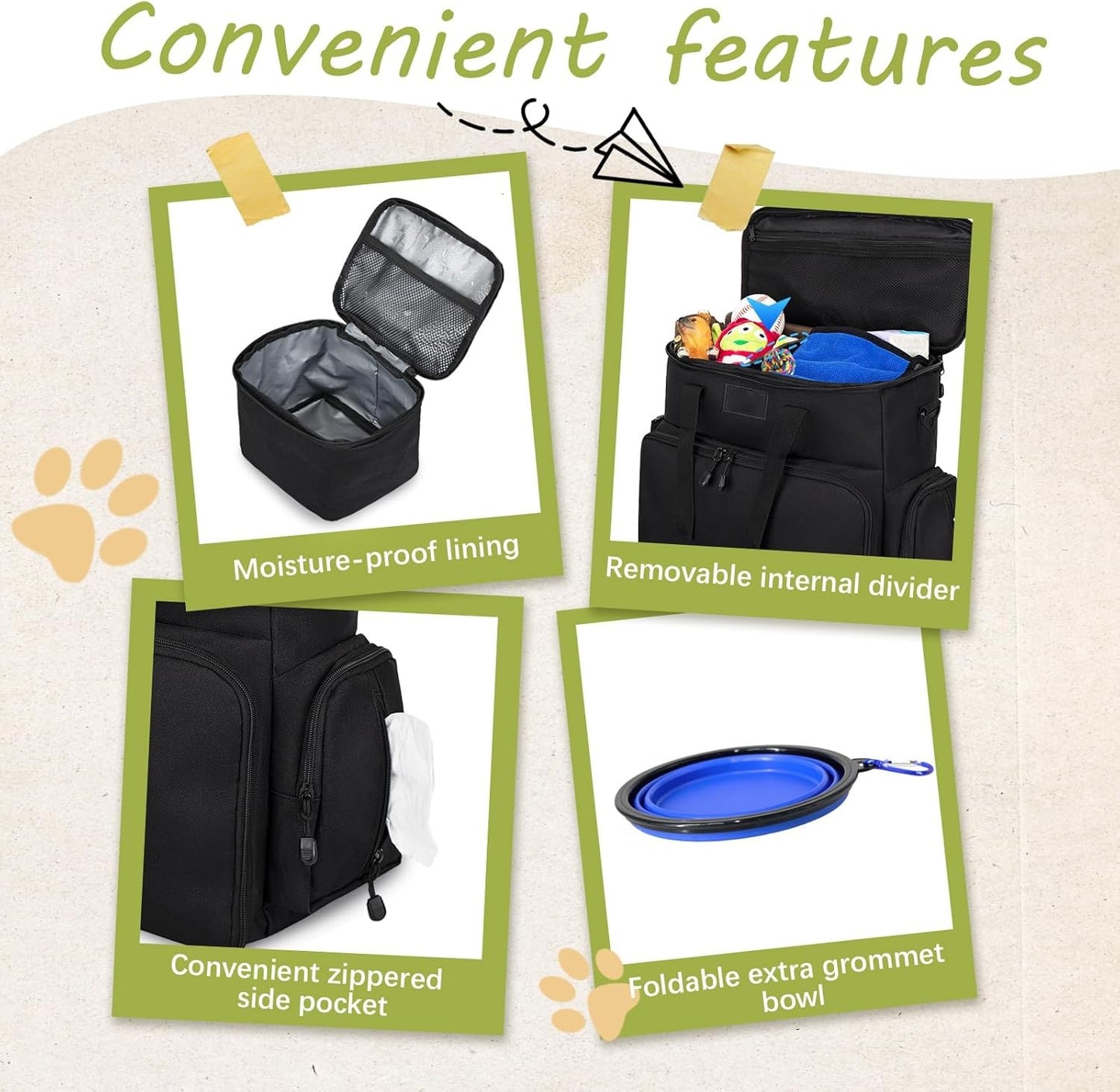 PawPack GoBag - Ultimate Pet Travel Tote (w/ accessories)